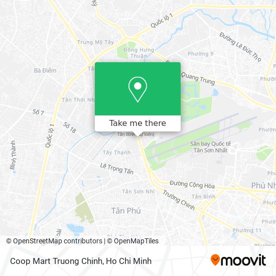 Coop Mart Truong Chinh map