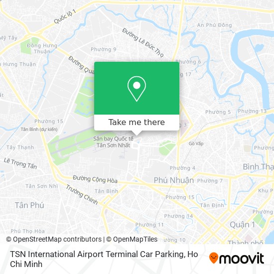 TSN International Airport Terminal Car Parking map