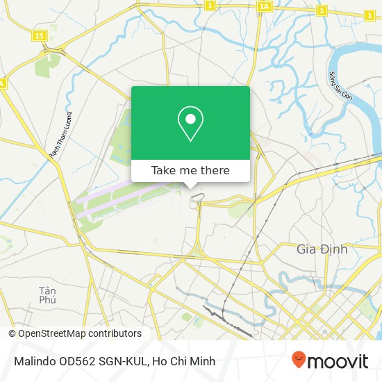 Malindo OD562 SGN-KUL map
