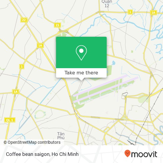 Coffee bean saigon map