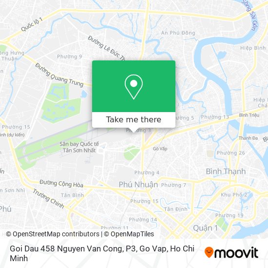 Goi Dau 458 Nguyen Van Cong, P3, Go Vap map