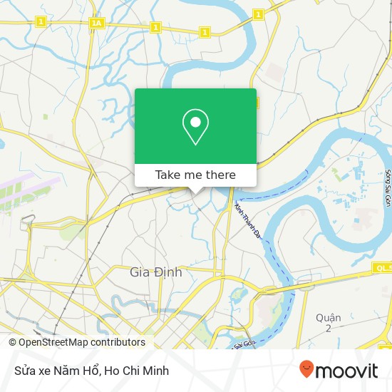 Sửa xe Năm Hổ map