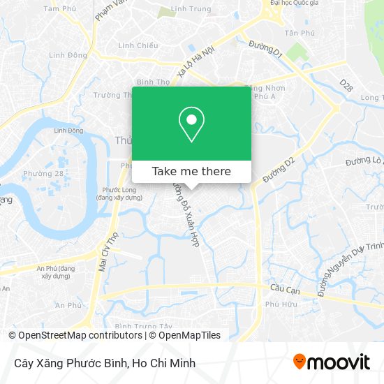 Cây Xăng Phước Bình map