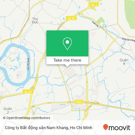 Công ty Bất động sản Nam Khang map
