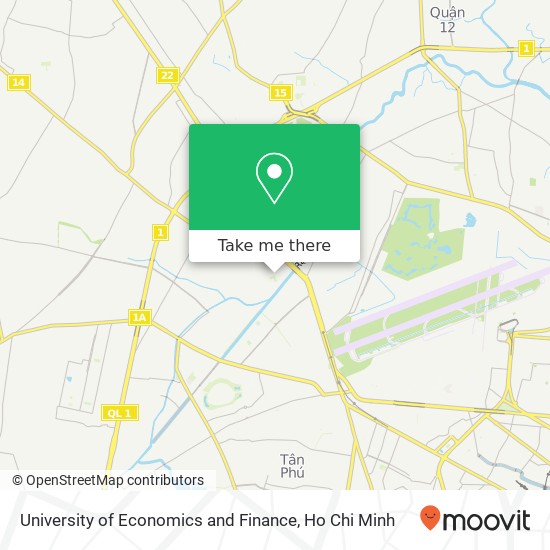University of Economics and Finance map