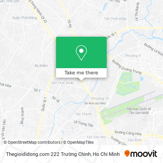 Thegioididong.com 222 Trường Chinh map