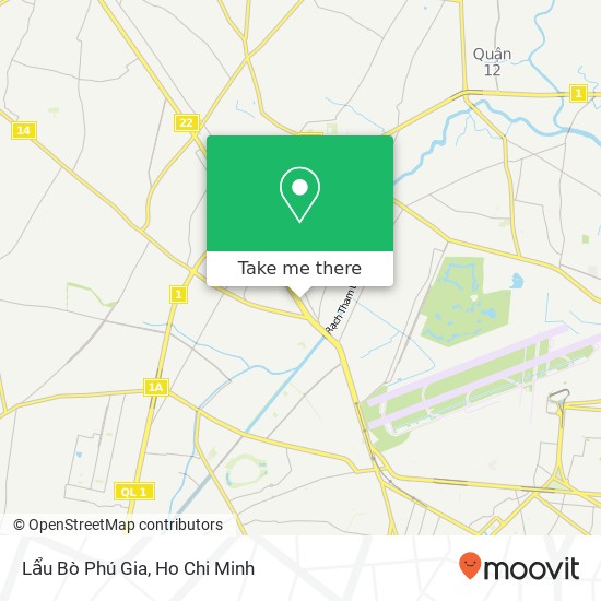 Lẩu Bò Phú Gia map