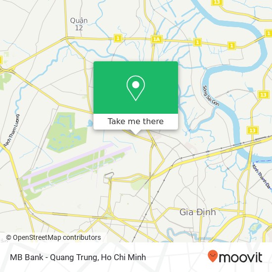 MB Bank - Quang Trung map