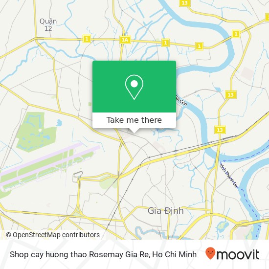 Shop cay huong thao Rosemay Gia Re map