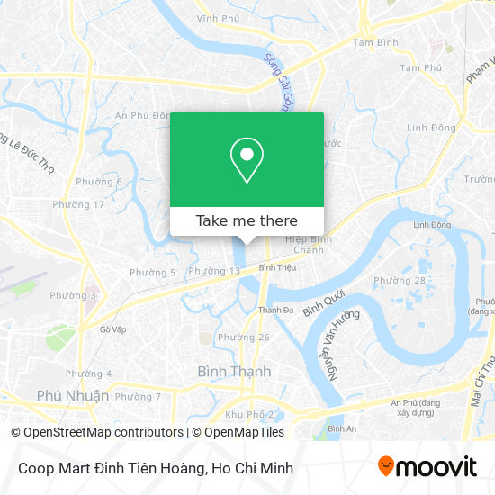Coop Mart Đinh Tiên Hoàng map