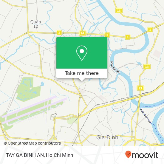 TAY GA BINH AN map