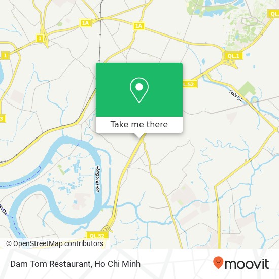 Dam Tom Restaurant map
