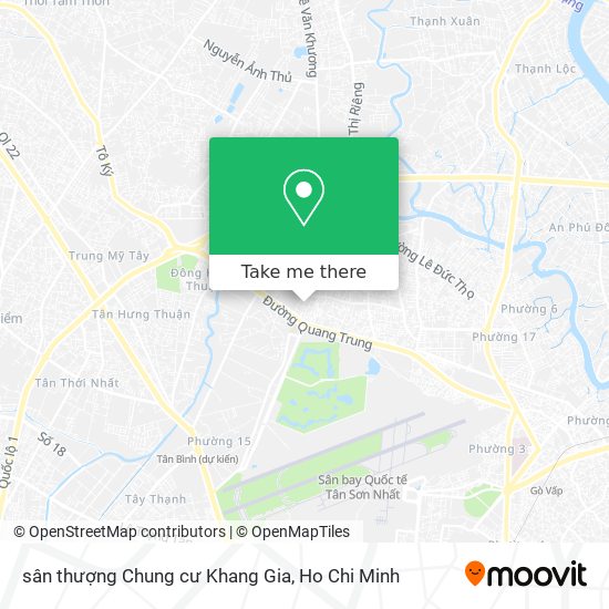 sân thượng Chung cư Khang Gia map