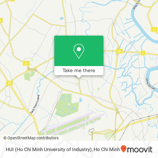 HUI (Ho Chi Minh University of Industry) map