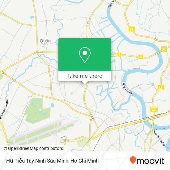 Hủ Tiếu Tây Ninh Sáu Minh map