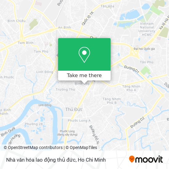 Nhà văn hóa lao động thủ đức map