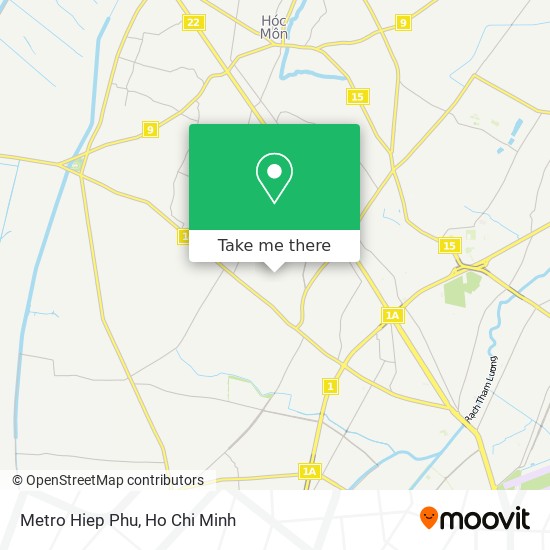 Metro Hiep Phu map
