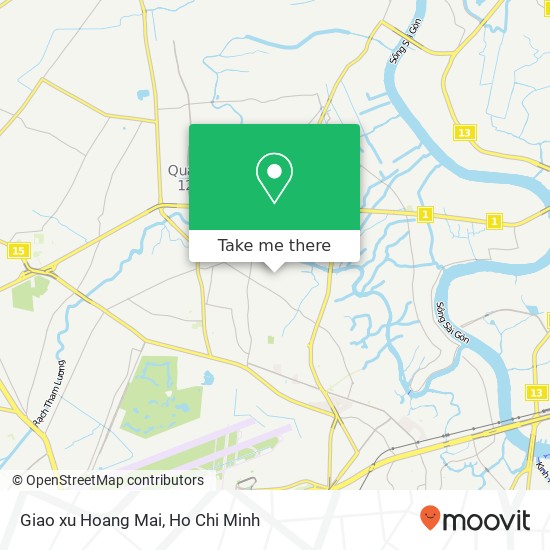 Giao xu Hoang Mai map