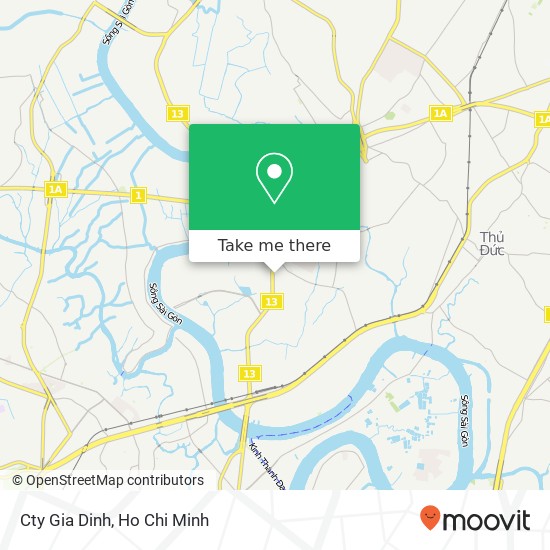 Cty Gia Dinh map