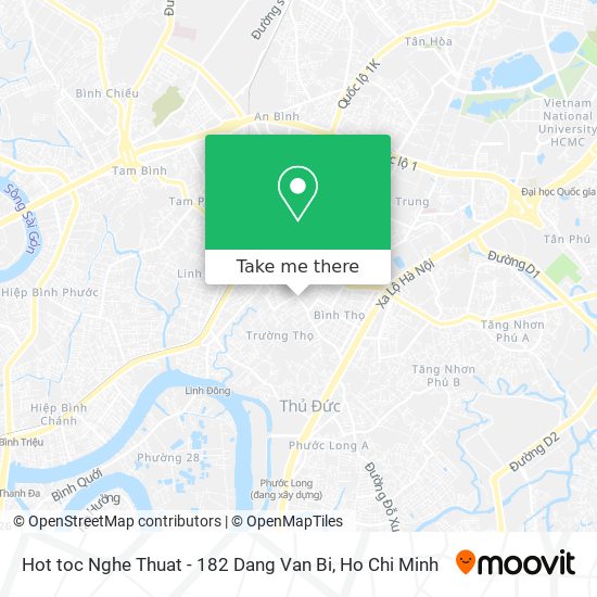 Hot toc Nghe Thuat - 182 Dang Van Bi map