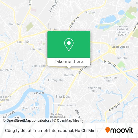 Công ty đồ lót Triumph International map