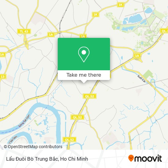 Lẩu Đuôi Bò Trung Bắc map