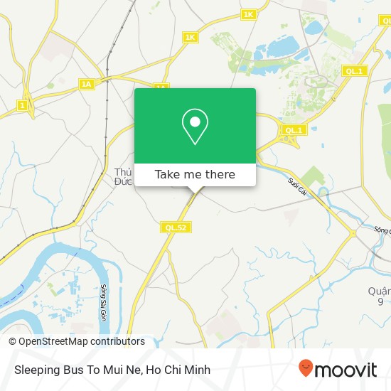 Sleeping Bus To Mui Ne map