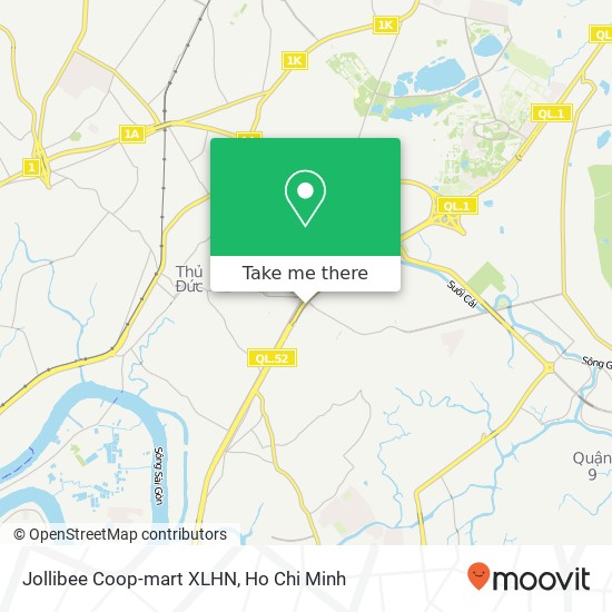 Jollibee Coop-mart XLHN map