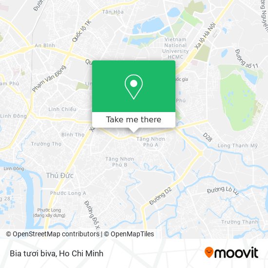 Bia tươi biva map