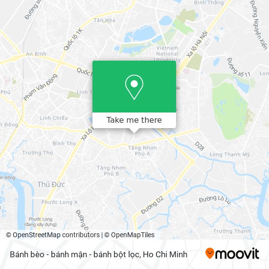 Bánh bèo - bánh mận - bánh bột lọc map