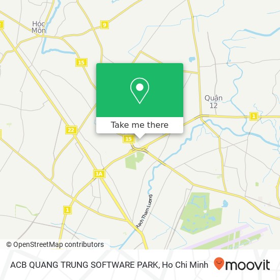 ACB QUANG TRUNG SOFTWARE PARK map