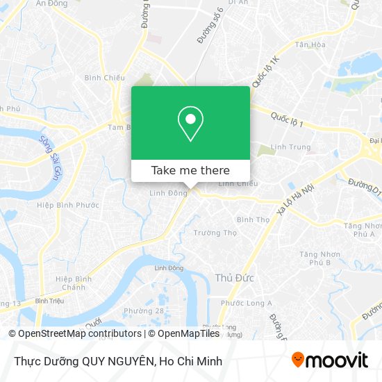 How to get to Thực Dưỡng QUY NGUYÊN in Thủ Đức by Bus?