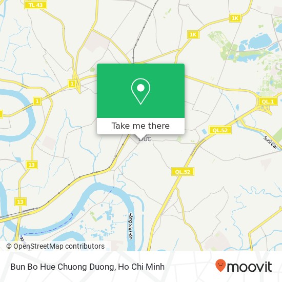 Bun Bo Hue Chuong Duong map