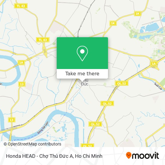 Honda HEAD - Chợ Thủ Đức A map