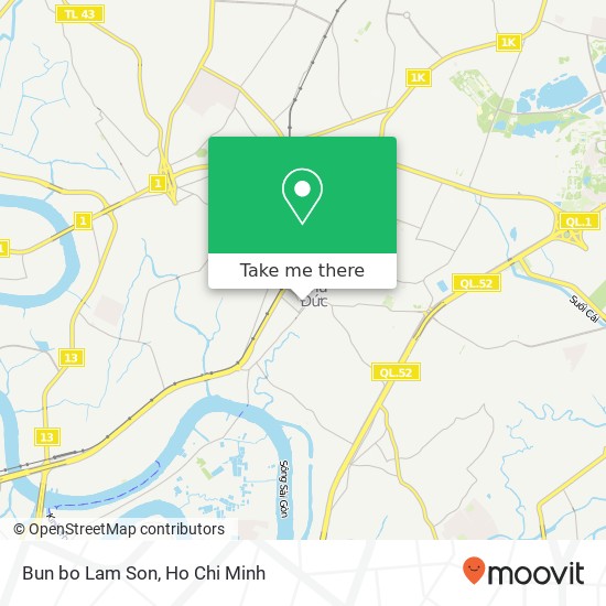 Bun bo Lam Son map