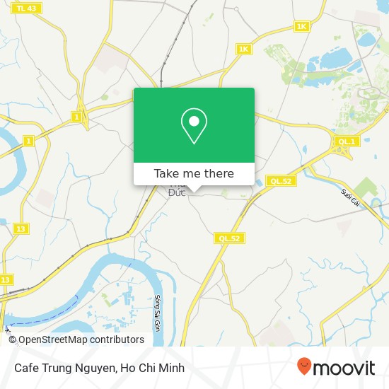 Cafe Trung Nguyen map
