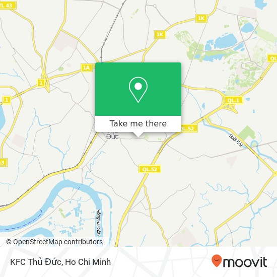 KFC Thủ Đức map