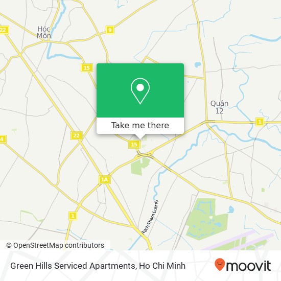 Green Hills Serviced Apartments map