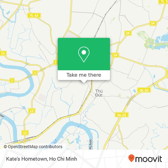 Kate's Hometown map