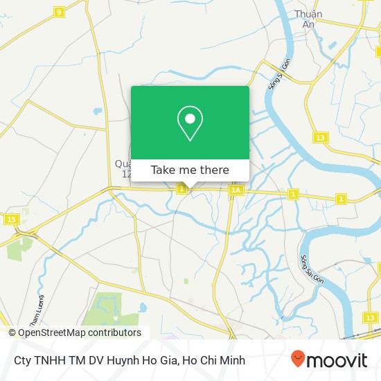 Cty TNHH TM DV Huynh Ho Gia map