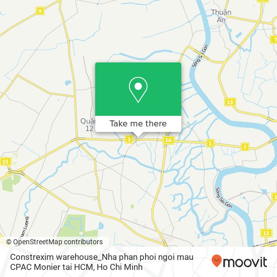 Constrexim warehouse_Nha phan phoi ngoi mau CPAC Monier tai HCM map