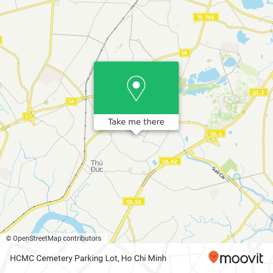 HCMC Cemetery Parking Lot map