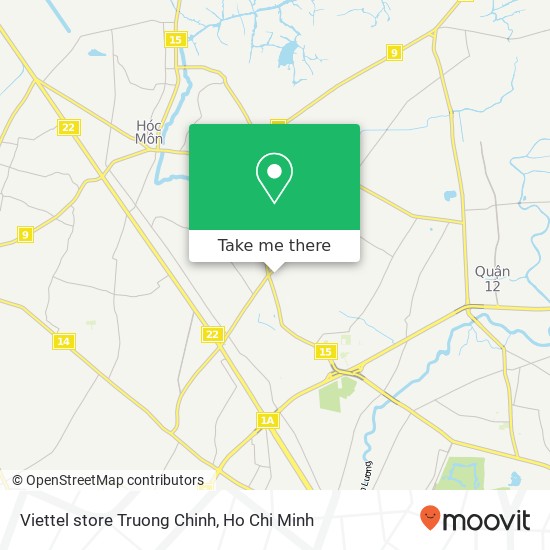 Viettel store Truong Chinh map