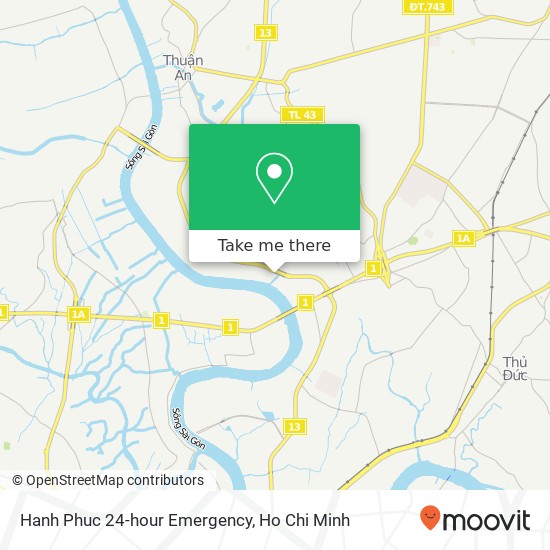 Hanh Phuc 24-hour Emergency map