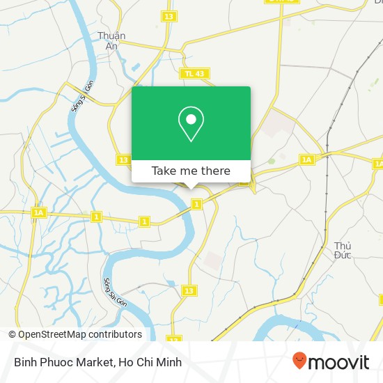 Binh Phuoc Market map