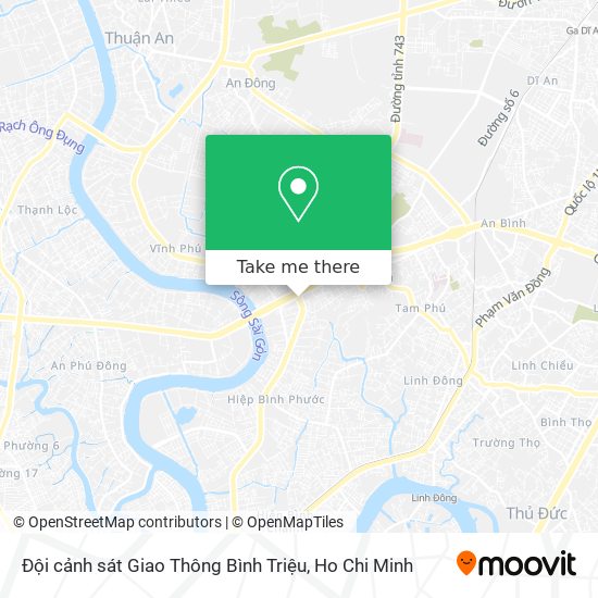 Đội cảnh sát Giao Thông Bình Triệu map