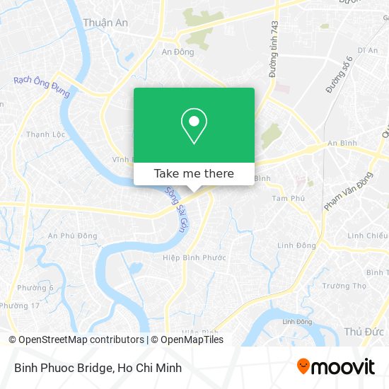 Binh Phuoc Bridge map