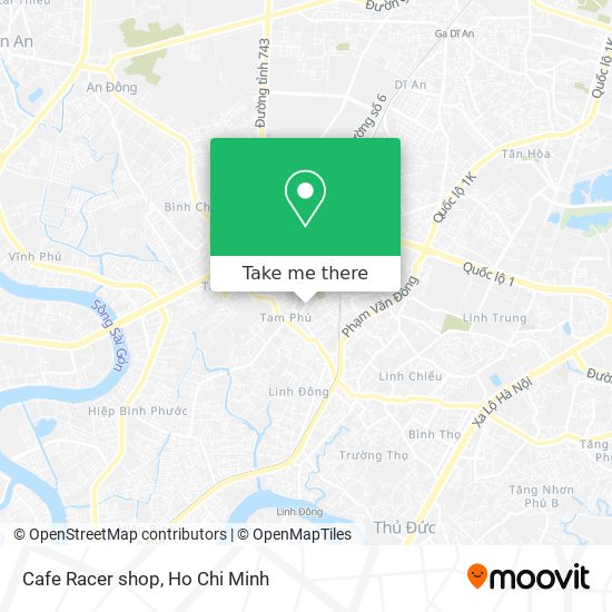 Cafe Racer shop map