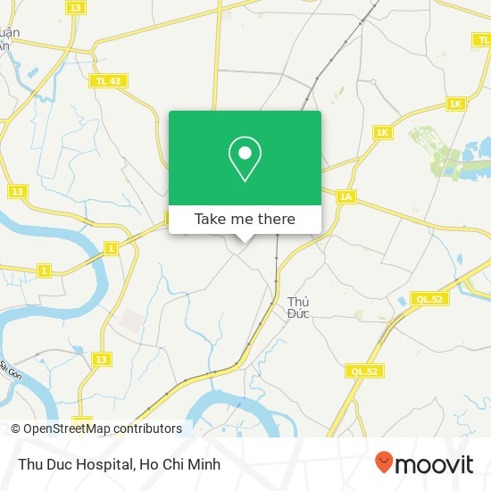 Thu Duc Hospital map