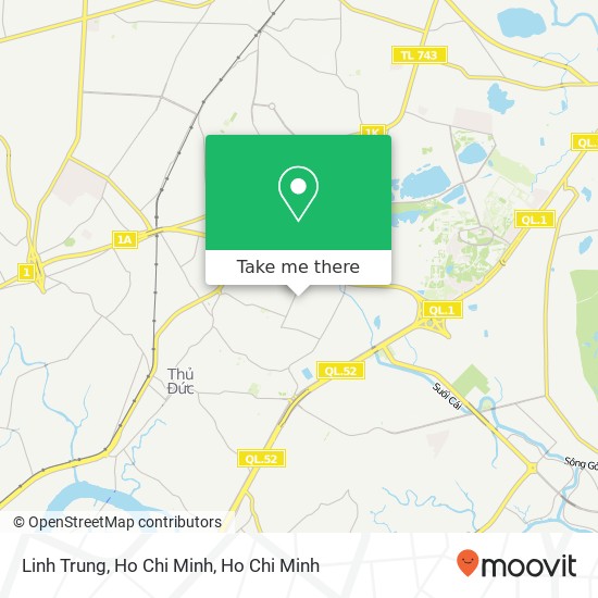Linh Trung, Ho Chi Minh map